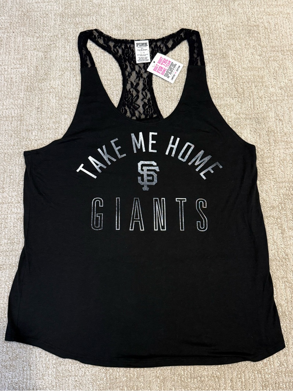 NWT PINK San Francisco Giants Tank (L)